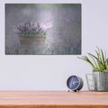 'Lavender Basket' by Lori Deiter – Metal Wall Art, 16x12 room view