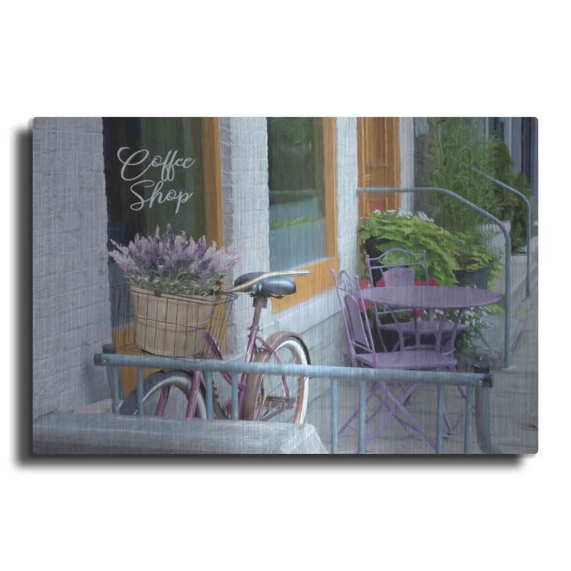'Coffee Shop Visit' by Lori Deiter – Metal Wall Art