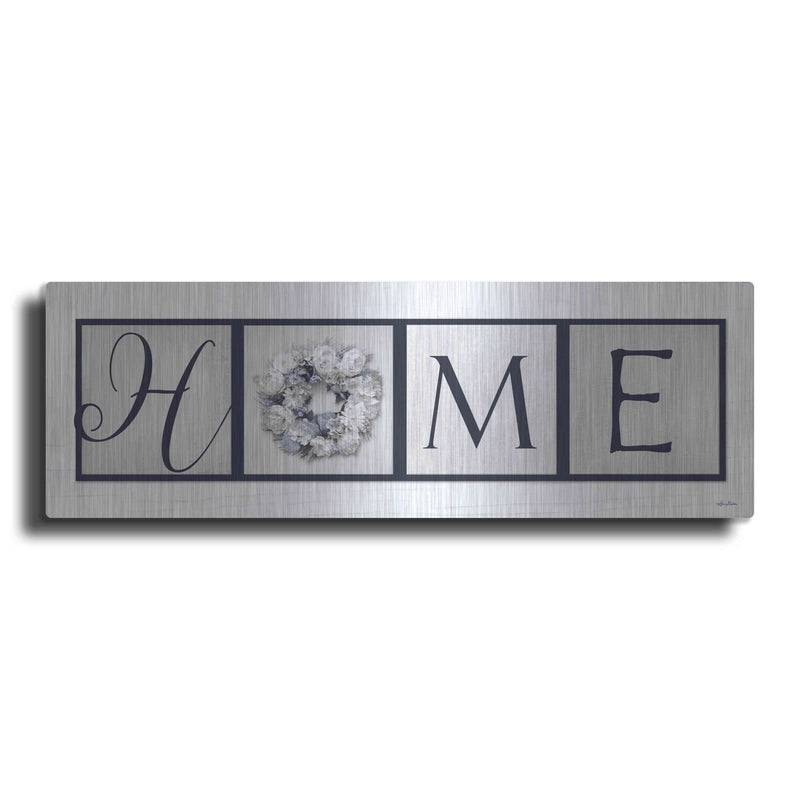 'Navy Blue Home' by Lori Deiter – Metal Wall Art