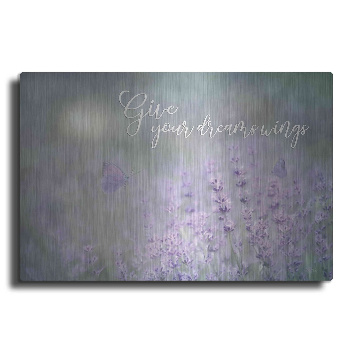 'Give Your Dreams Wings' by Lori Deiter – Metal Wall Art