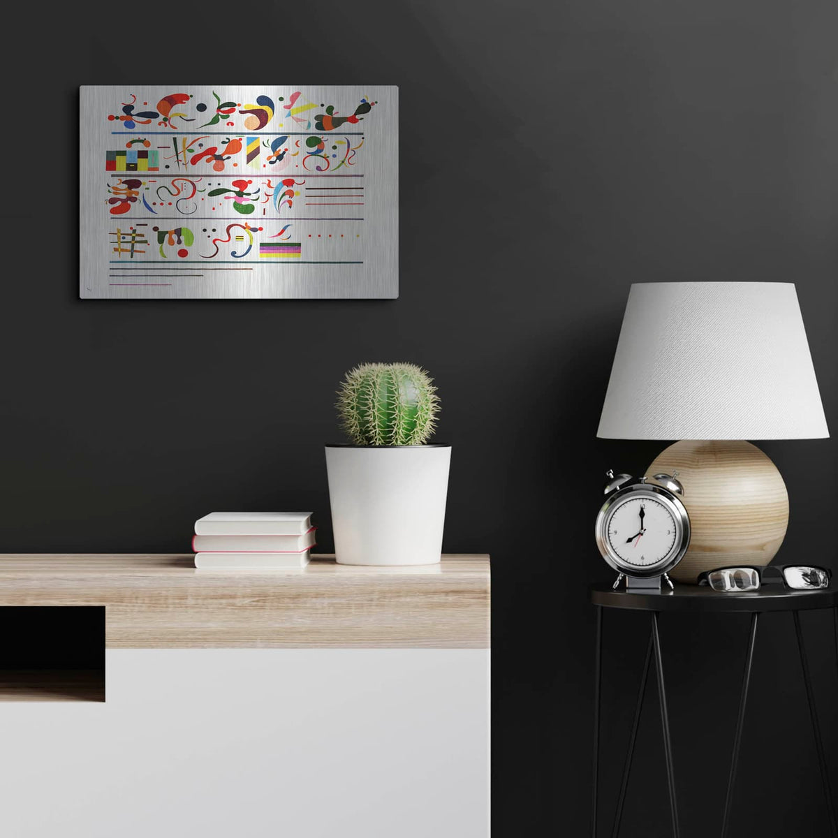 'Succession' by Wassily Kandinsky – Metal Wall Art, 24x16 room view