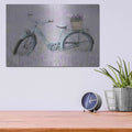 'Bicycle in Lavender' by Lori Deiter – Metal Wall Art, 16x12 room view