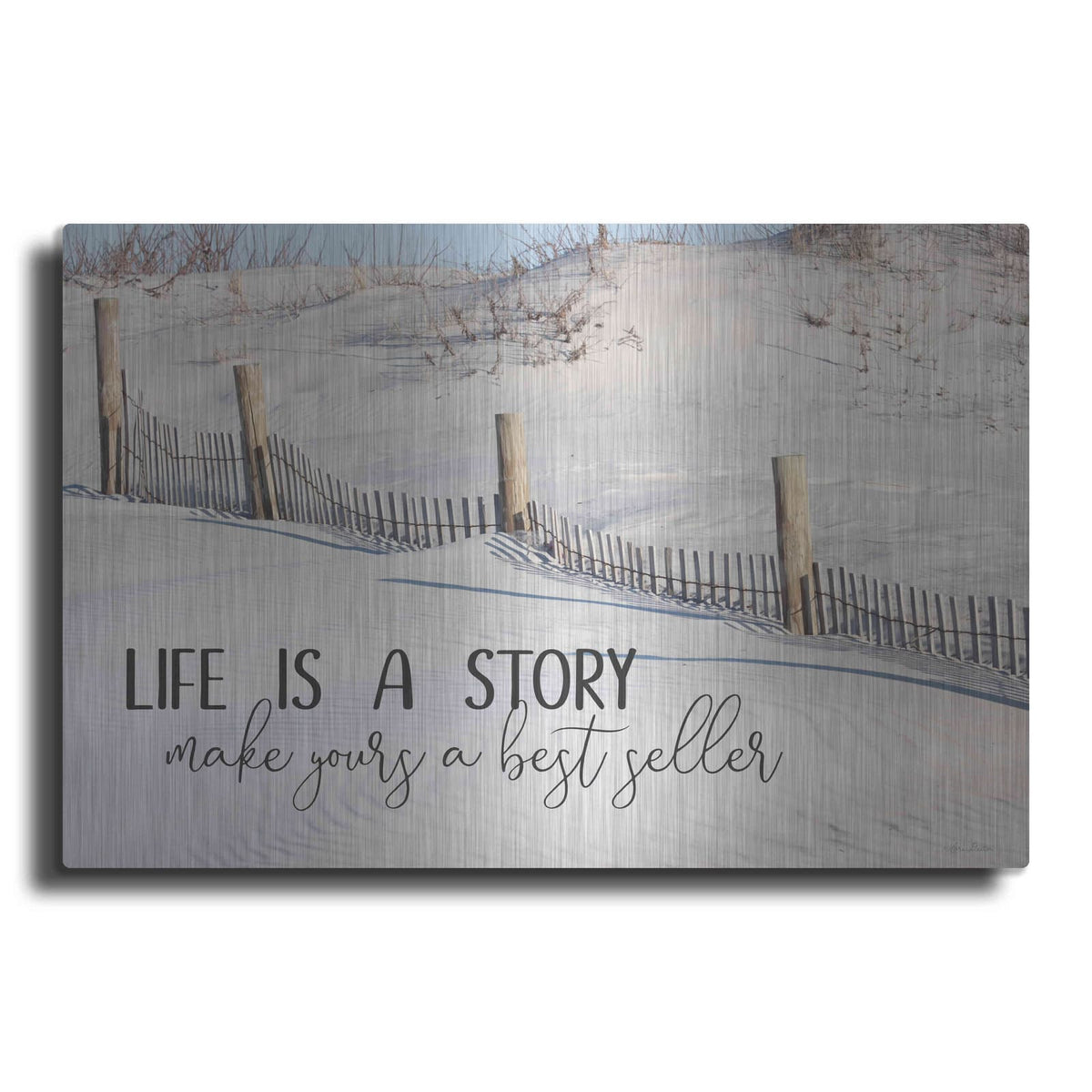 'Life is a Story' by Lori Deiter – Metal Wall Art