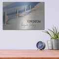 'Tomorrow Begins Today' by Lori Deiter – Metal Wall Art, 16x12 room view