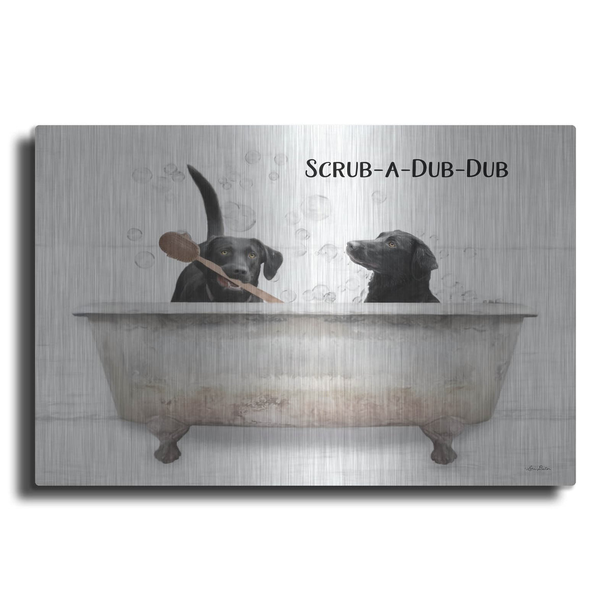'Scrub-a-Dub-Dub' by Lori Deiter – Metal Wall Art