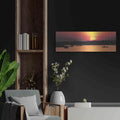 'River Sunset' by Lori Deiter – Metal Wall Art, 36x12 room view