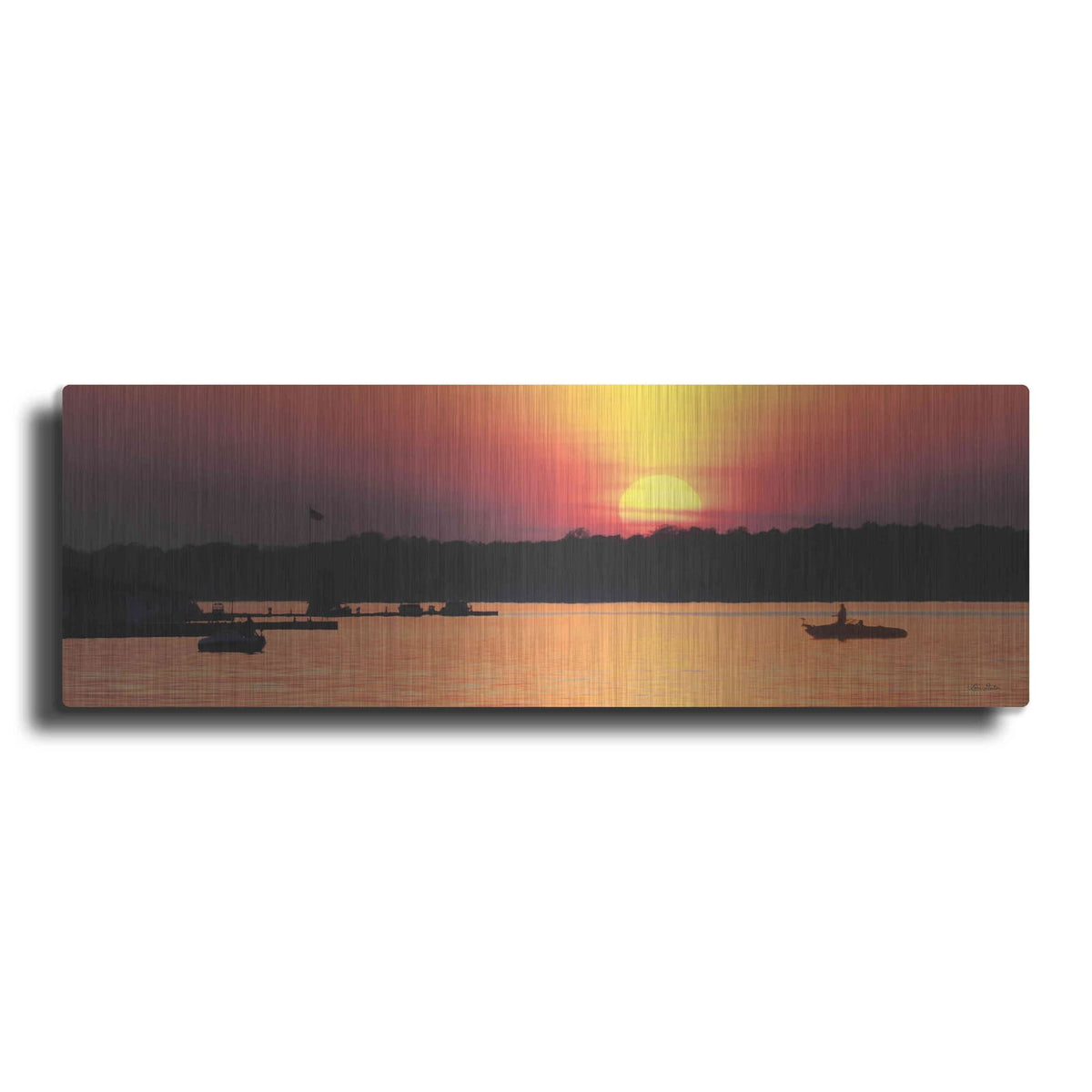 'River Sunset' by Lori Deiter – Metal Wall Art