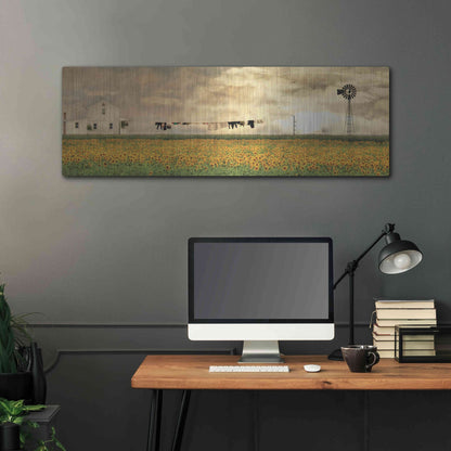 Luxe Metal Art 'Laundry Day' by Lori Deiter, Metal Wall Art,48x16