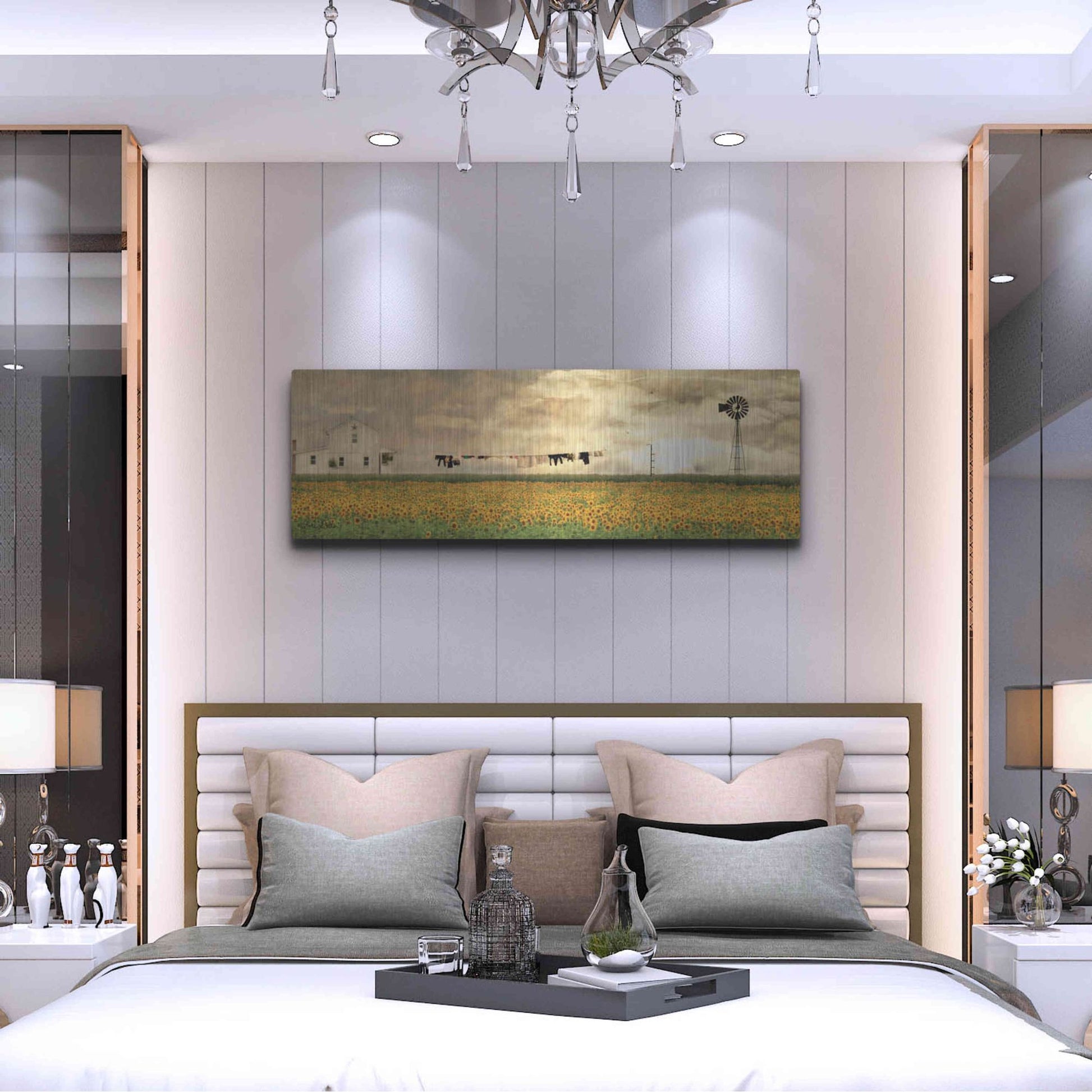 Luxe Metal Art 'Laundry Day' by Lori Deiter, Metal Wall Art,48x16