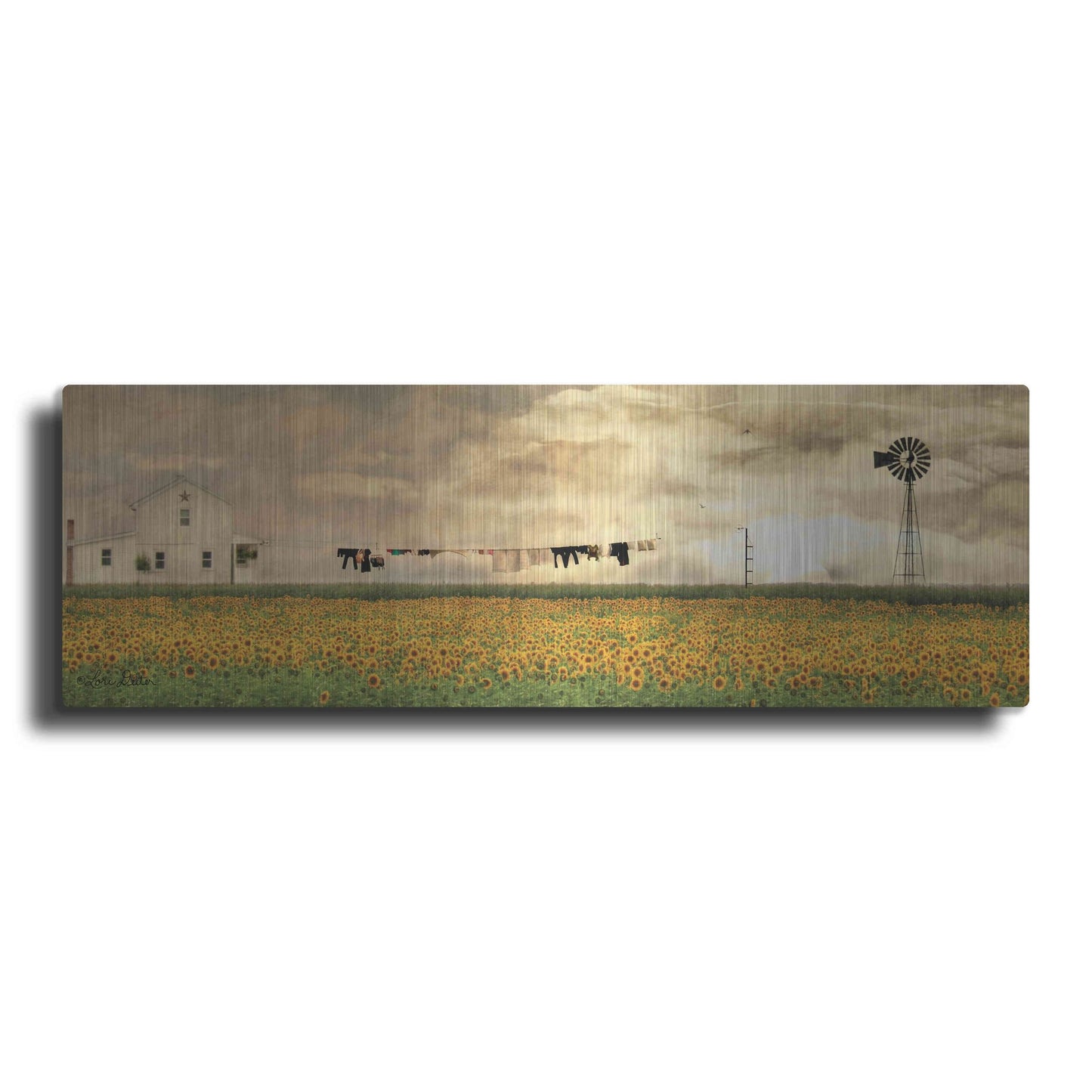 Luxe Metal Art 'Laundry Day' by Lori Deiter, Metal Wall Art