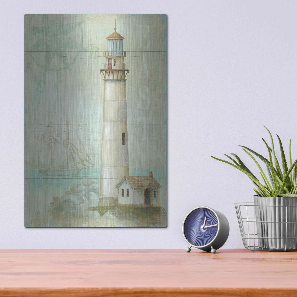 'East Coastal Light' by Daphne Brissonnet – Metal Wall Art, 12x16 room view