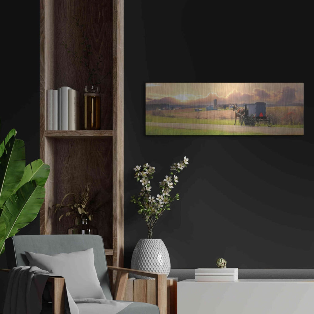 'Evening Cruise' by Lori Deiter – Metal Wall Art, 36x12 room view