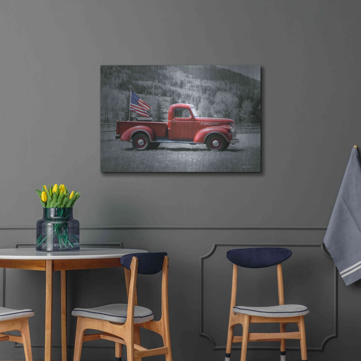 'American Made I' by Lori Deiter – Metal Wall Art, 36x24 room view