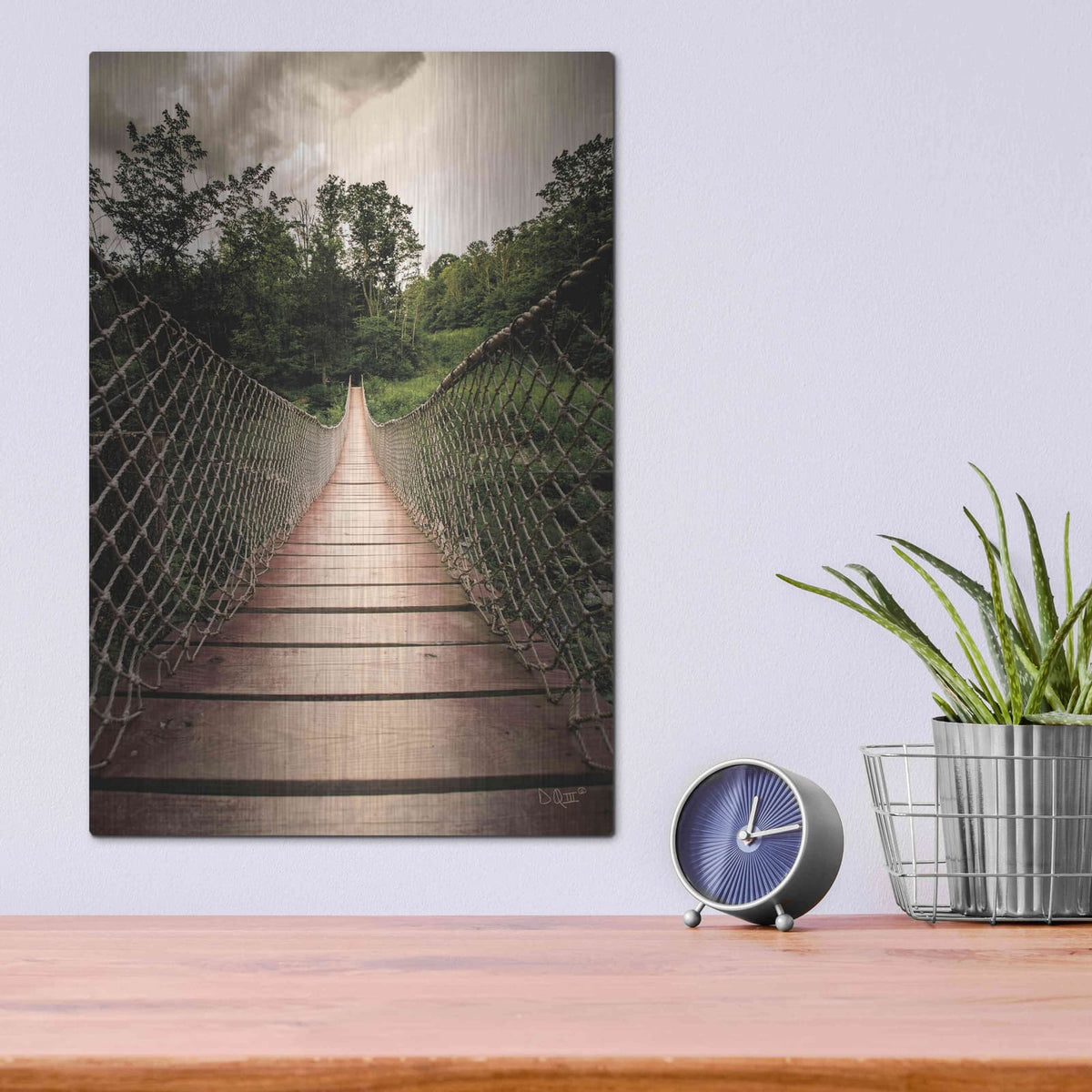 'Wilderness Walkway' by Donnie Quillen – Metal Wall Art, 12x16 room view