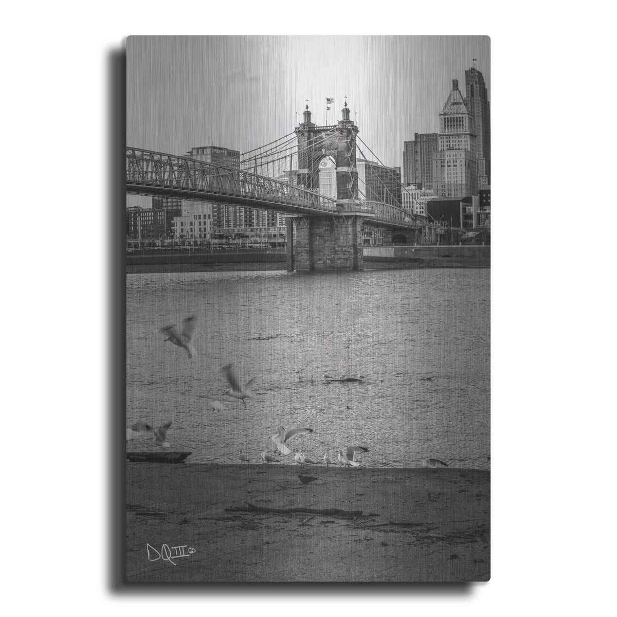 'Suspension Bridge I' by Donnie Quillen – Metal Wall Art