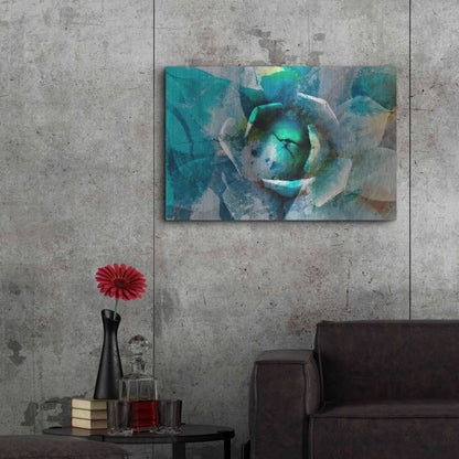 Luxe Metal Art 'Agave Abstract I' by Sisa Jasper Metal Wall Art,36x24