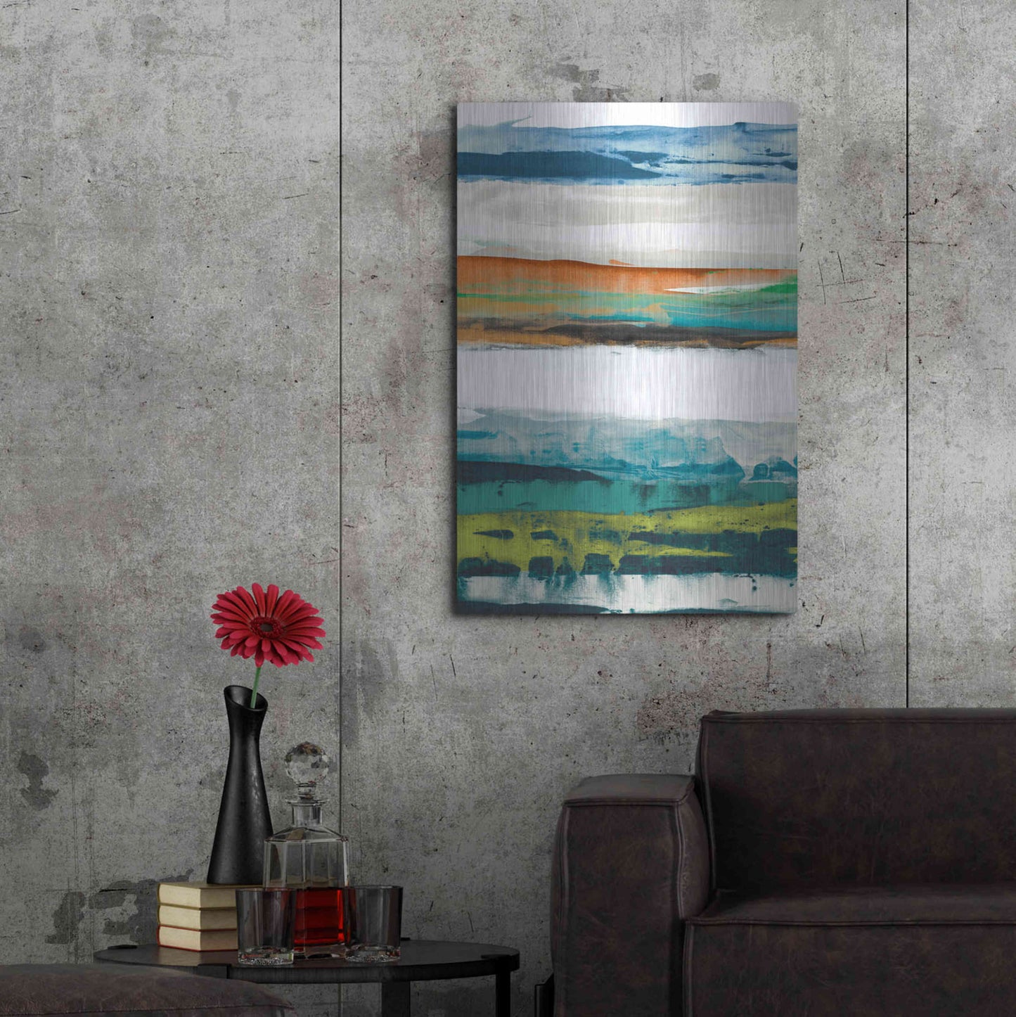 Luxe Metal Art 'Primary Decision IV' by Sisa Jasper Metal Wall Art,24x36