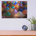 'Colorful Life' – Metal Wall Art, 16x12 room view