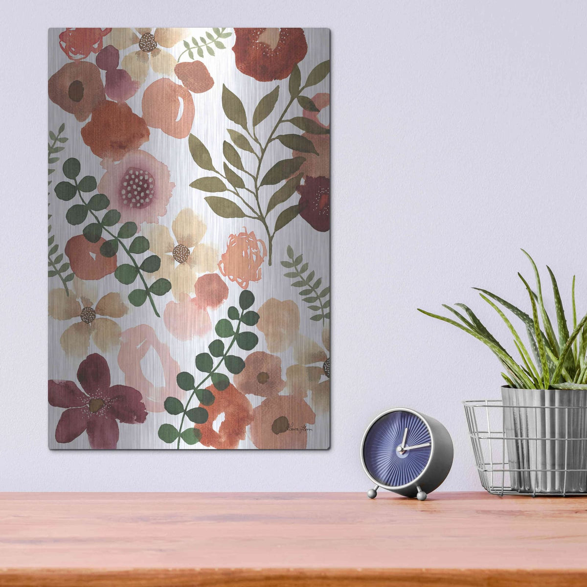 'Garden Dance III' by Laura Horn – Metal Wall Art, 12x16 room view