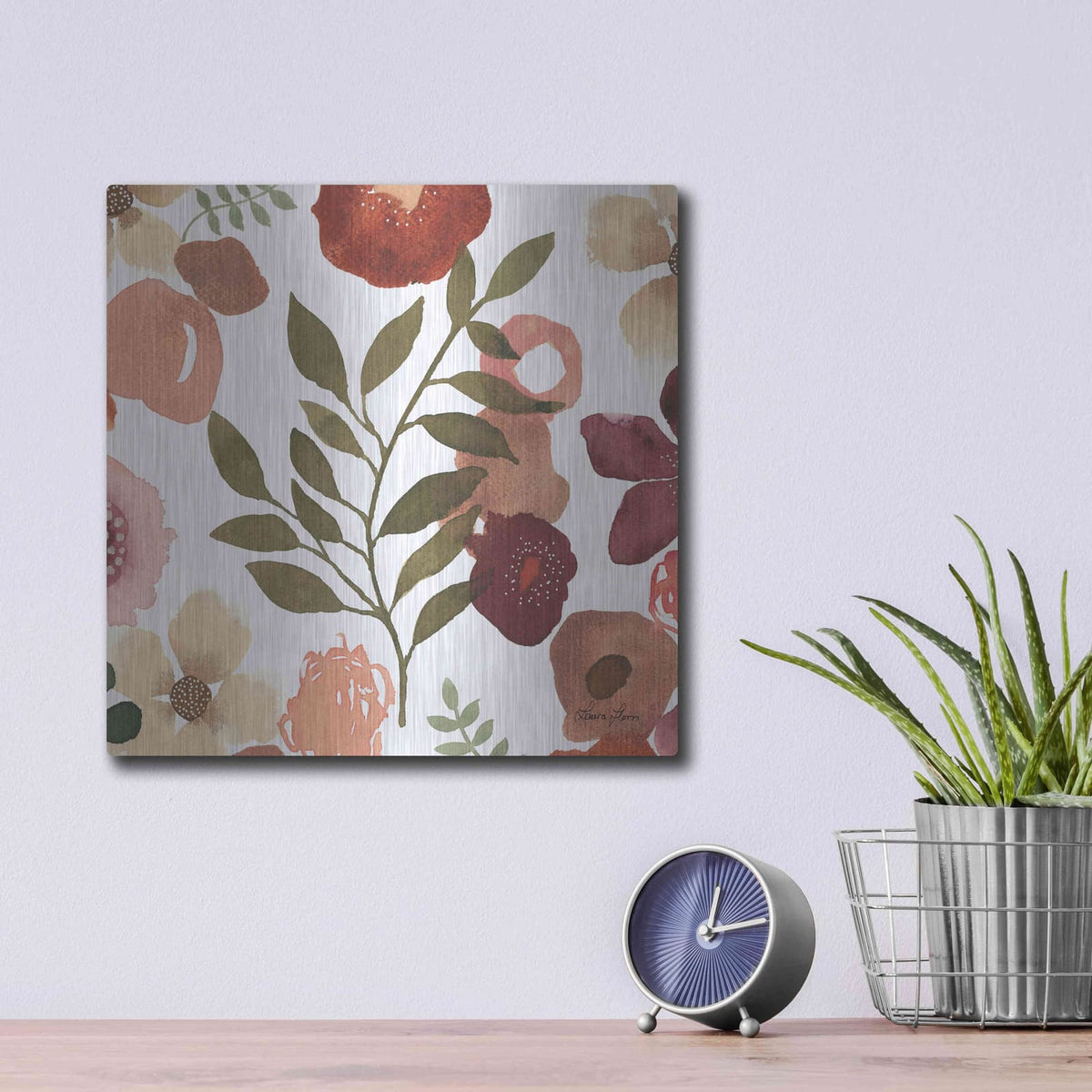 'Garden Dance IV' by Laura Horn – Metal Wall Art, 12x12 room view