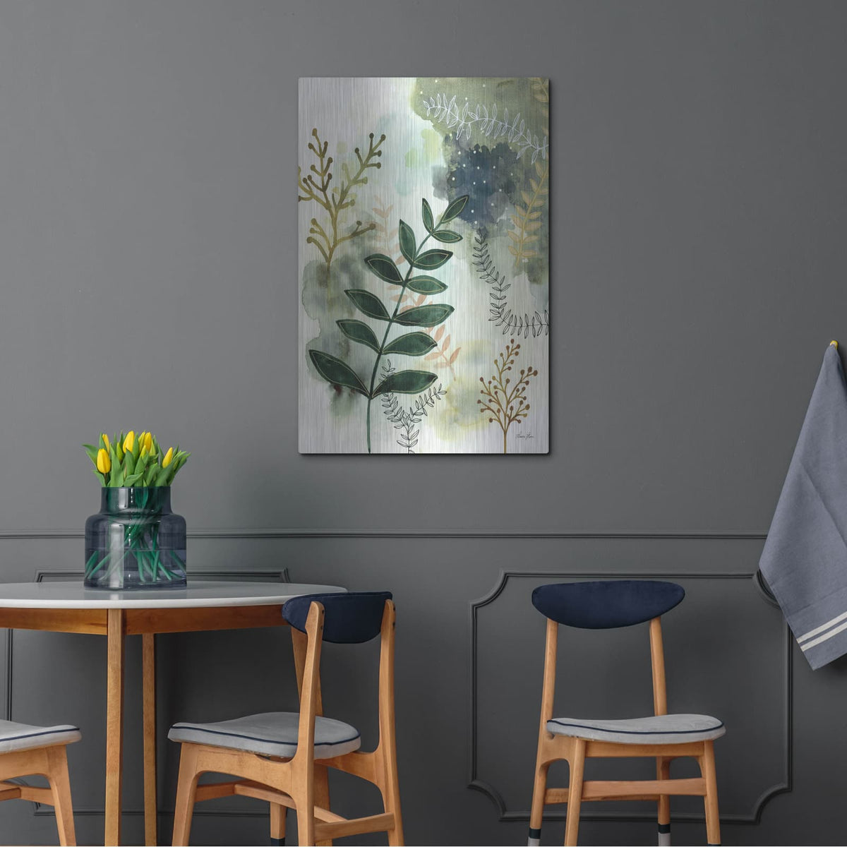 'Wood Land Walk V' by Laura Horn – Metal Wall Art, 24x36 room view