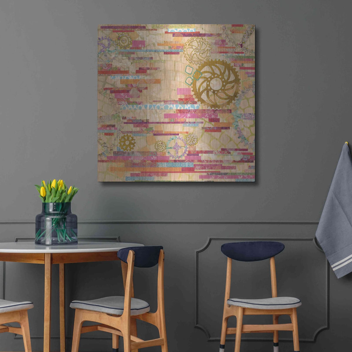 'EU Timetable I' by Kathy Ferguson – Metal Wall Art, 36x36 room view