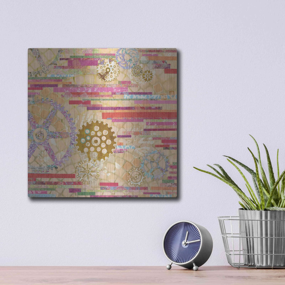 'EU Timetable II' by Kathy Ferguson – Metal Wall Art, 12x12 room view