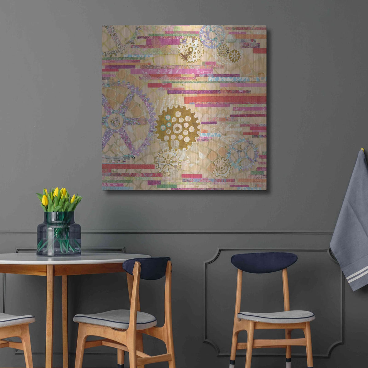 'EU Timetable II' by Kathy Ferguson – Metal Wall Art, 36x36 room view