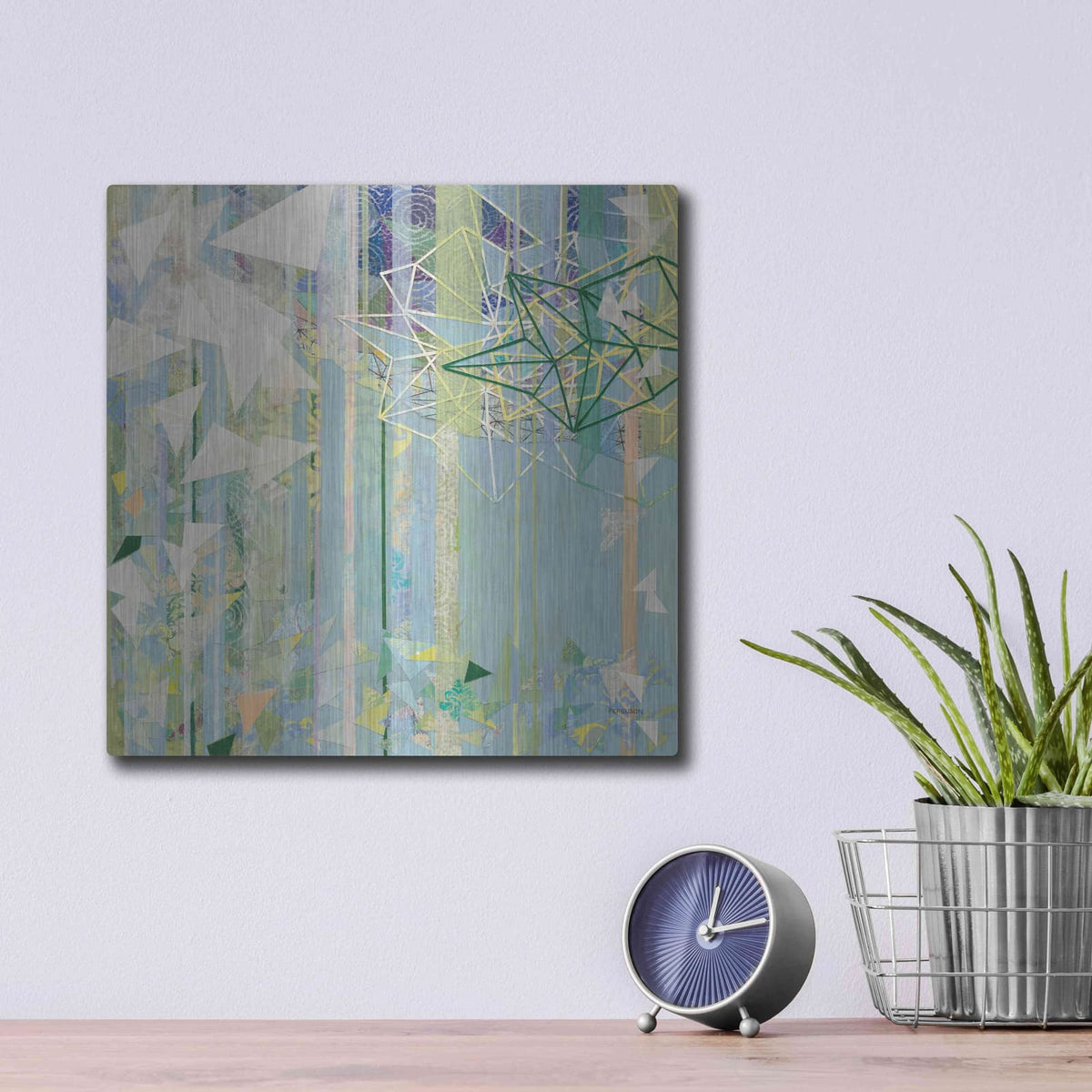 'Hanging Around I' by Kathy Ferguson – Metal Wall Art, 12x12 room view