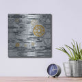 'EU Timetable I BW' by Kathy Ferguson – Metal Wall Art, 12x12 room view