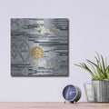 'EU Timetable II BW' by Kathy Ferguson – Metal Wall Art, 12x12 room view