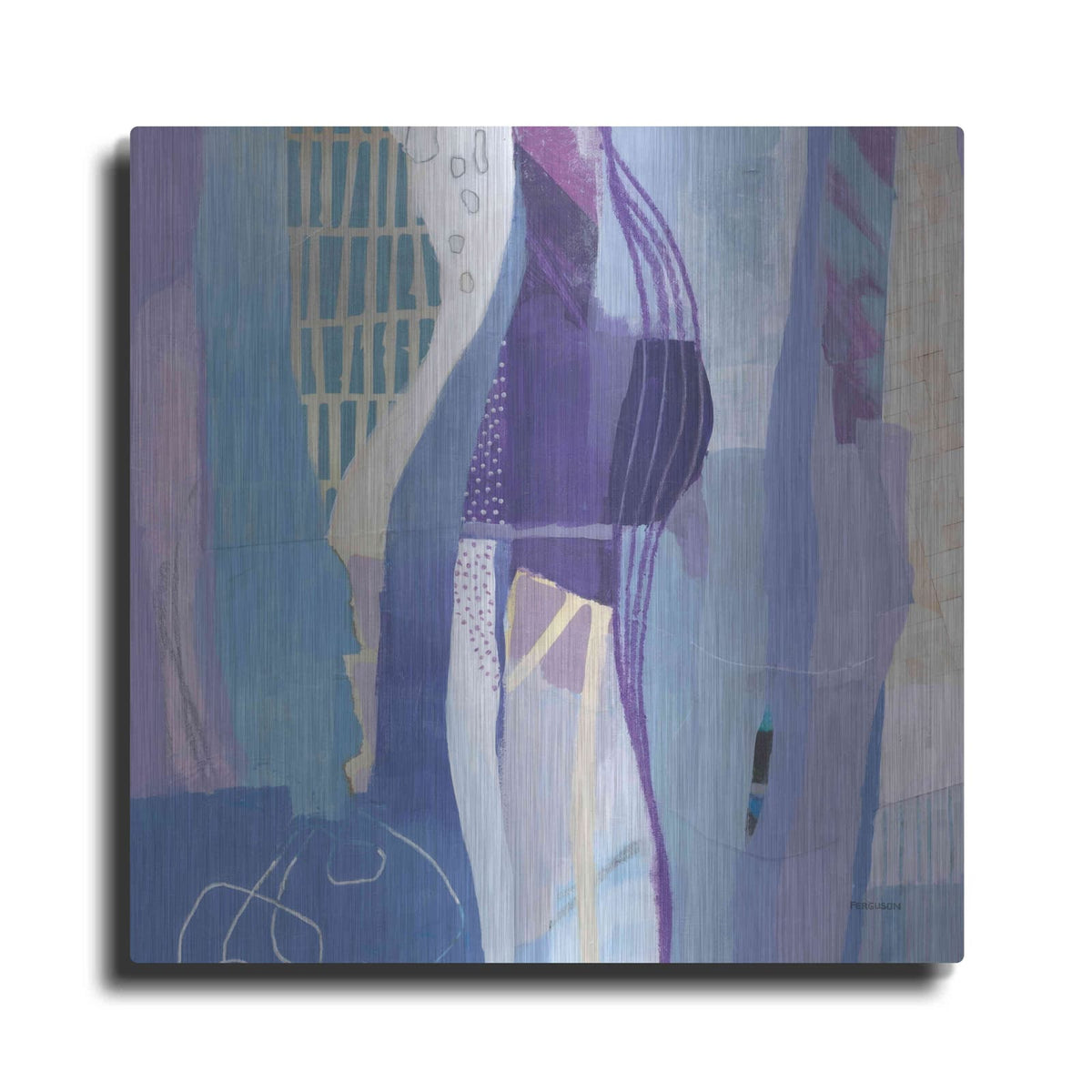 'Abstract Layers I' by Kathy Ferguson – Metal Wall Art