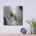 'BW Forest II with Green' by Kathy Ferguson – Metal Wall Art, 12x12 room view