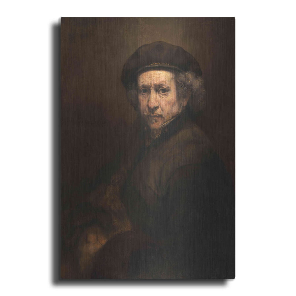 'Self-Portrait' by Rembrandt – Metal Wall Art