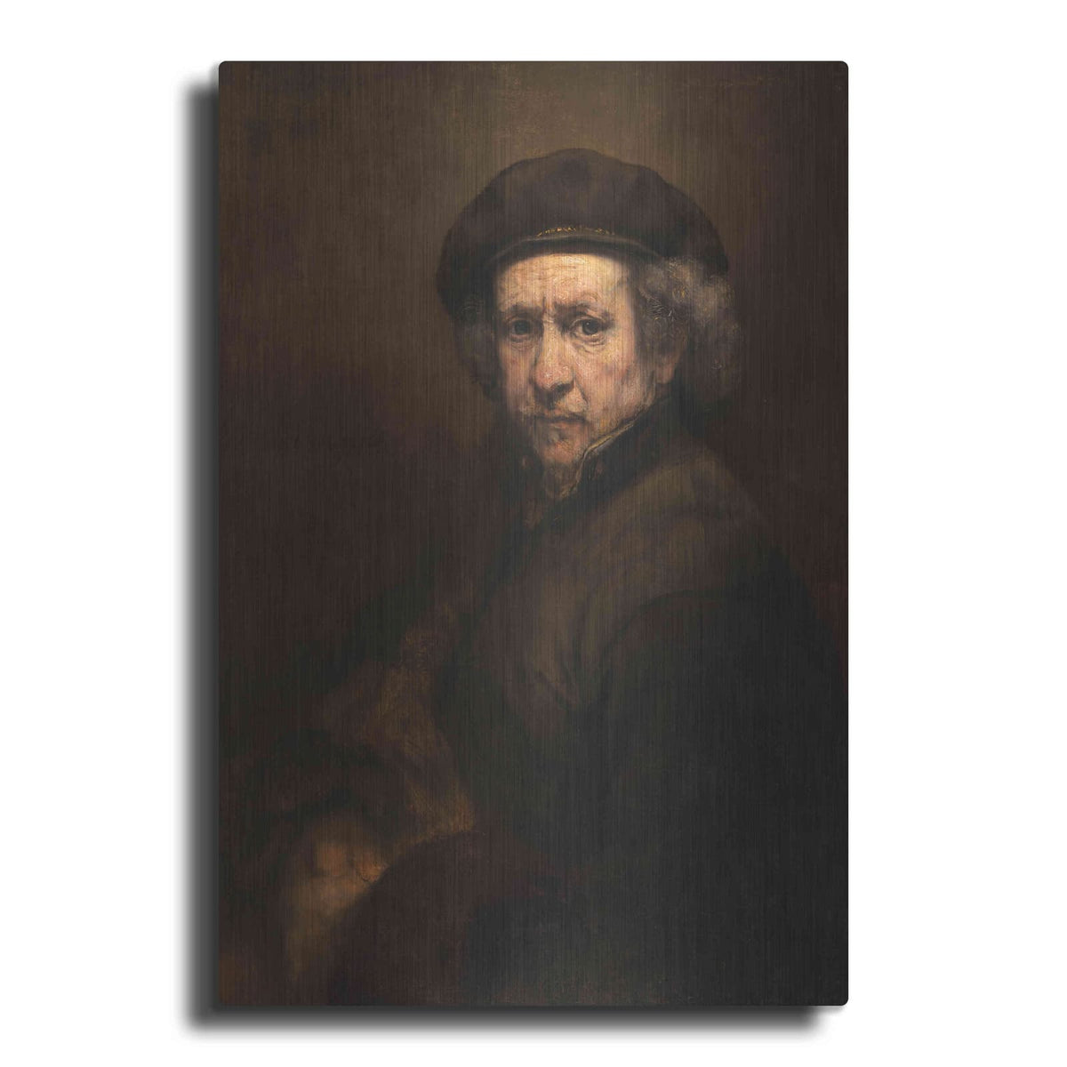 'Self-Portrait' by Rembrandt – Metal Wall Art