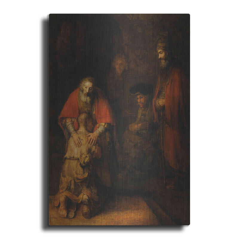 'The Return of the Prodigal Son' by Rembrandt – Metal Wall Art
