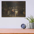'The Night Watch' by Rembrandt – Metal Wall Art, 16x12 room view