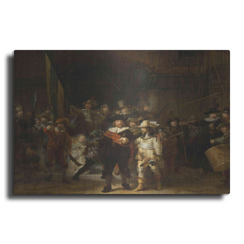 'The Night Watch' by Rembrandt – Metal Wall Art