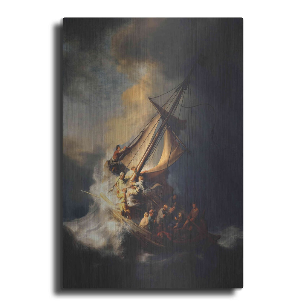 'The Storm on the Sea of Galilee' by Rembrandt – Metal Wall Art