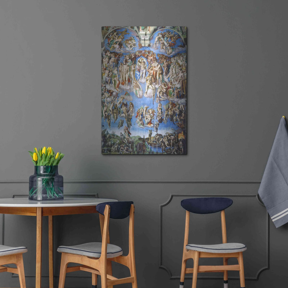 'The Last Judgment' by Michelangelo – Metal Wall Art, 24x36 room view