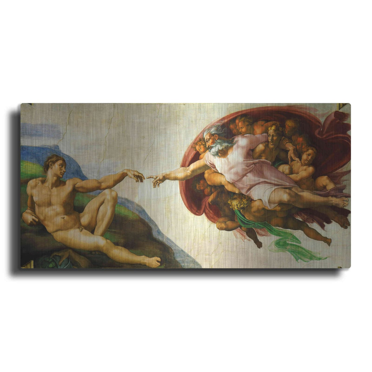 'The Creation of Adam' by Michelangelo – Metal Wall Art