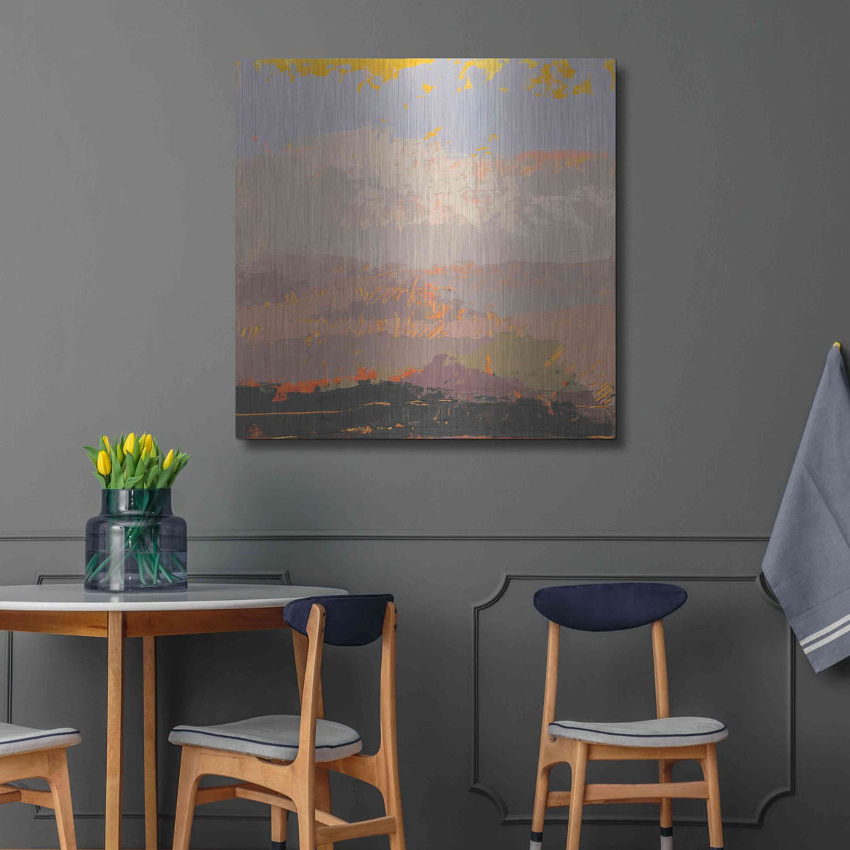 'Soft Day I' by Grainne Dowling – Metal Wall Art, 36x36 room view