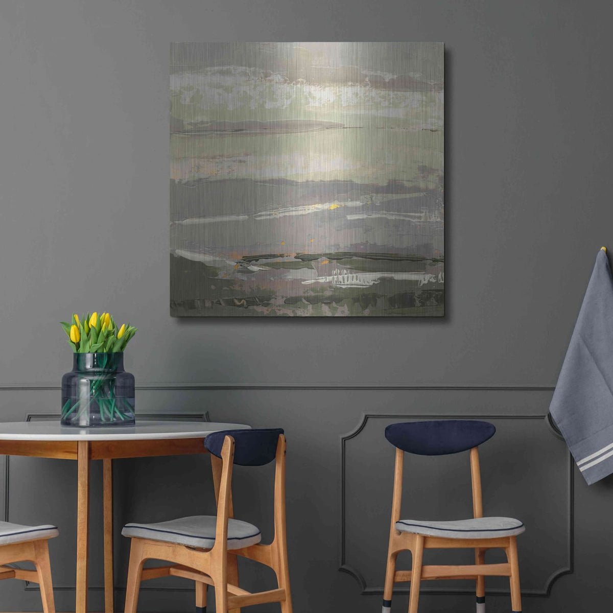 'Soft Day II' by Grainne Dowling – Metal Wall Art, 36x36 room view