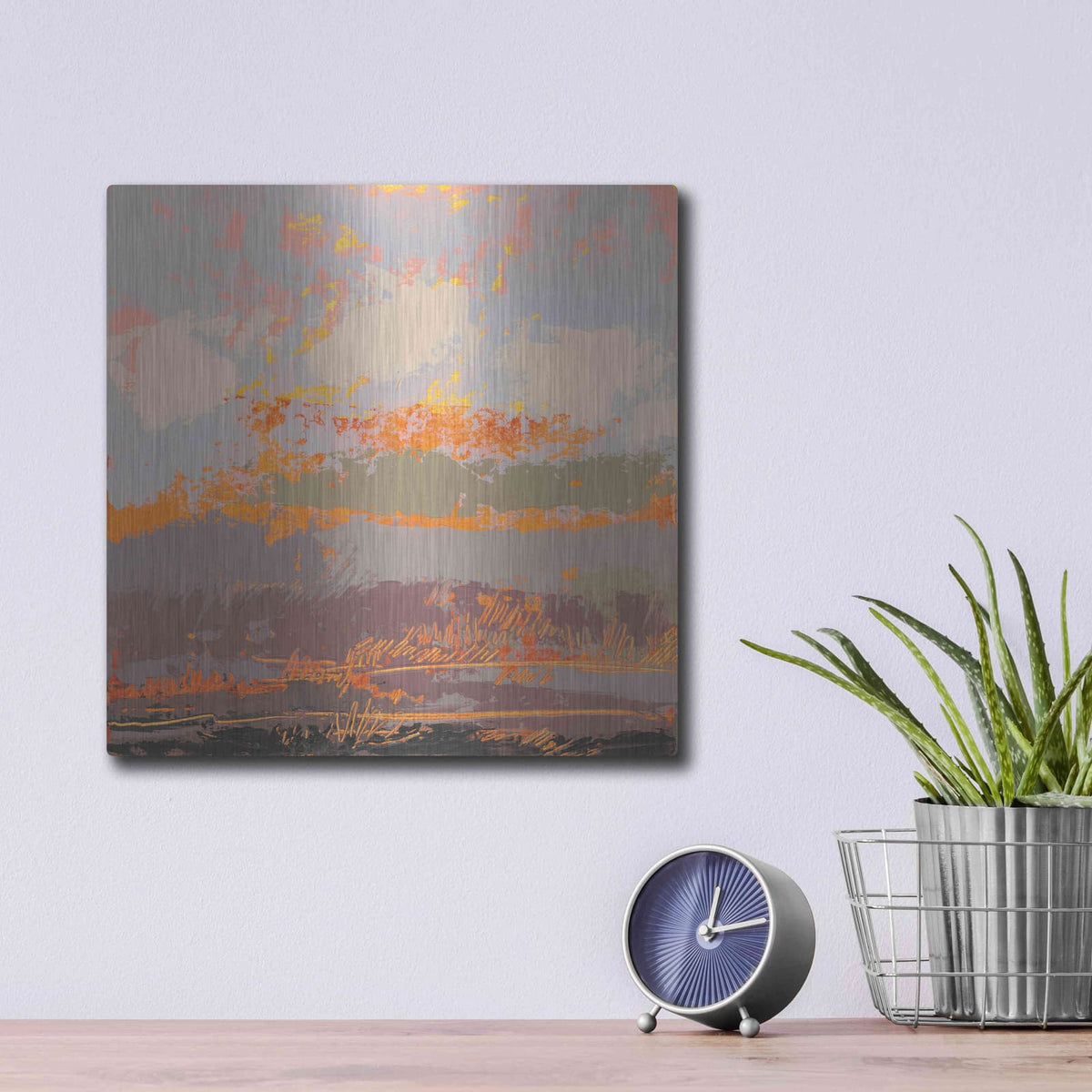 'Soft Day III' by Grainne Dowling – Metal Wall Art, 12x12 room view