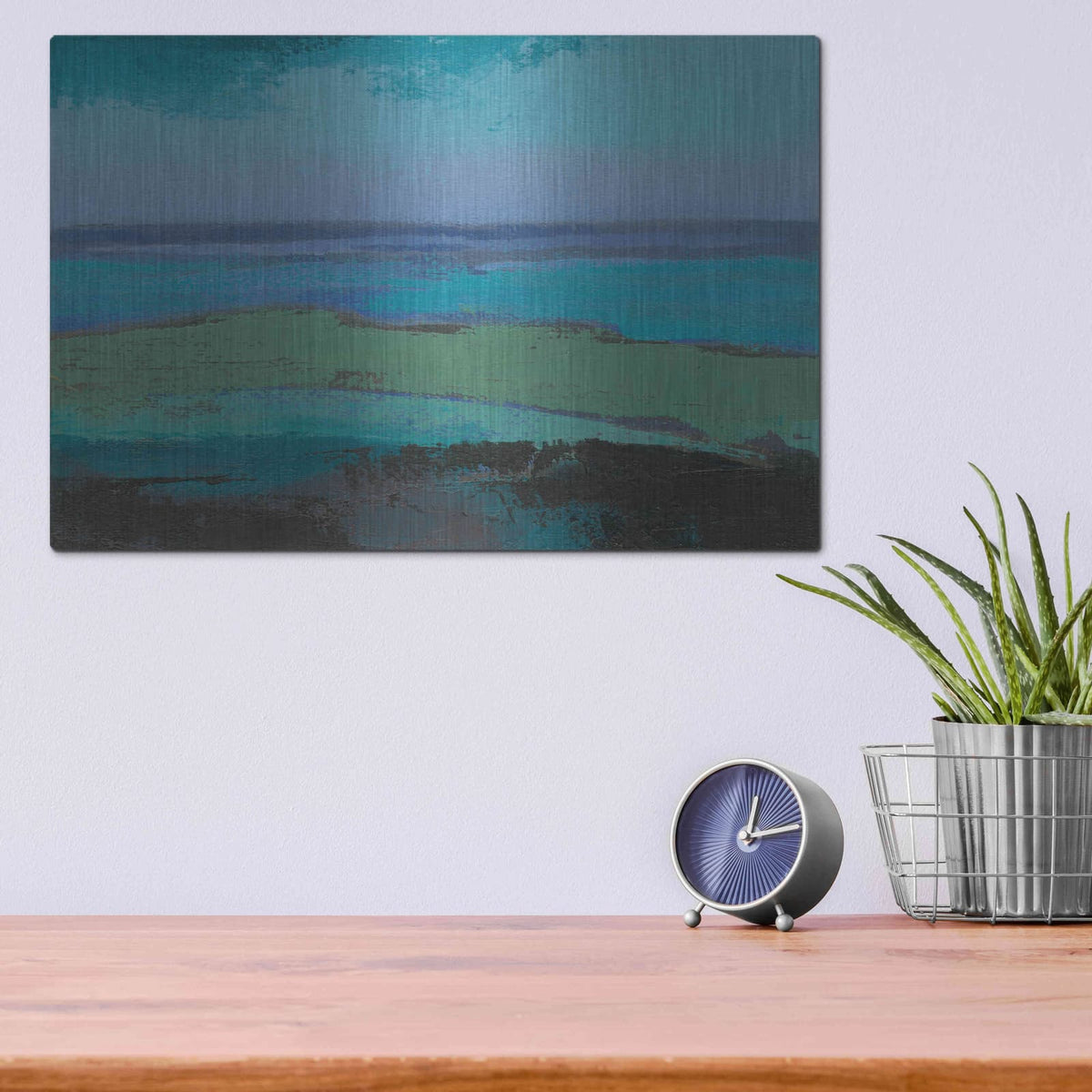 'Low Tide Killala' by Grainne Dowling – Metal Wall Art, 16x12 room view