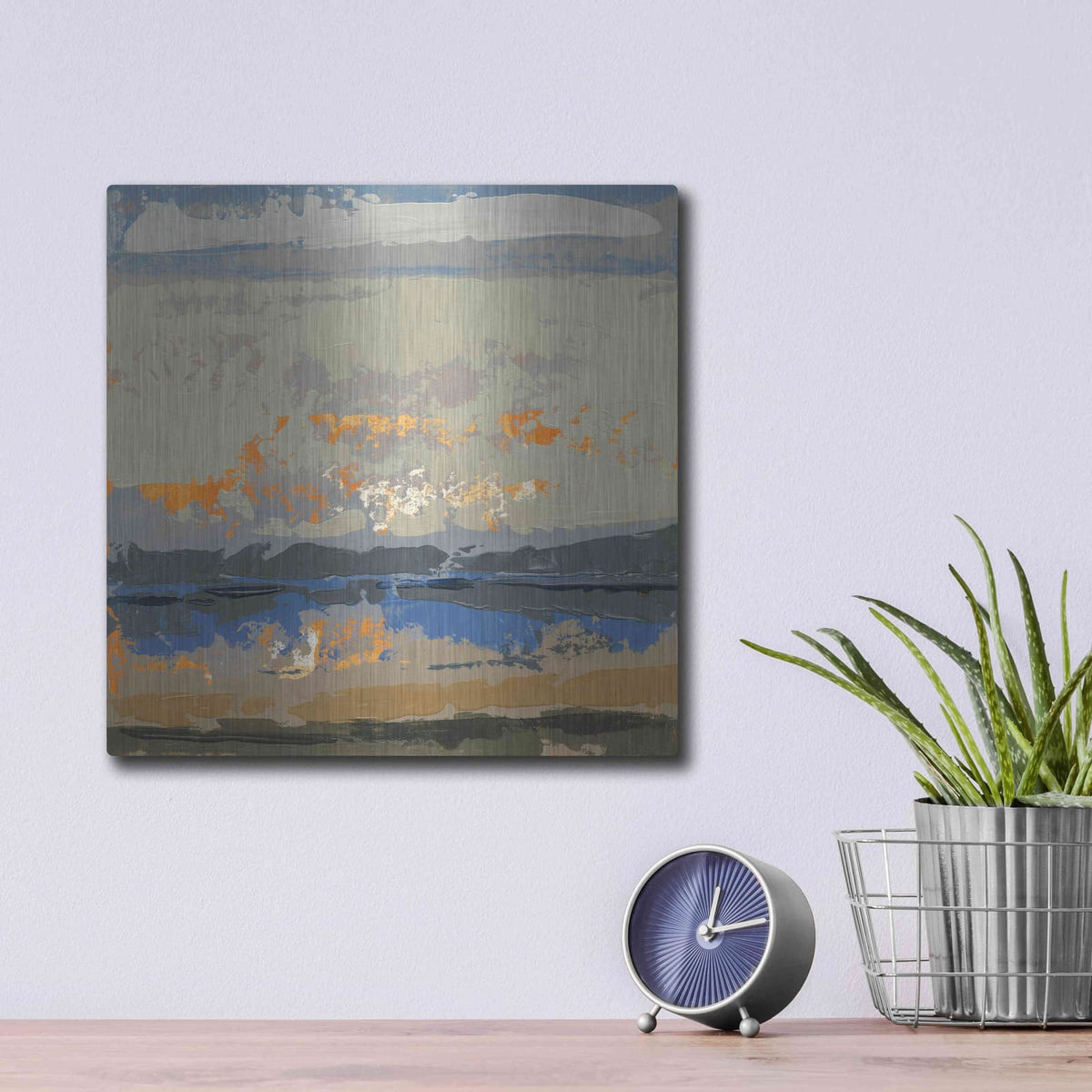 'Evening Killala Bay' by Grainne Dowling – Metal Wall Art, 12x12 room view