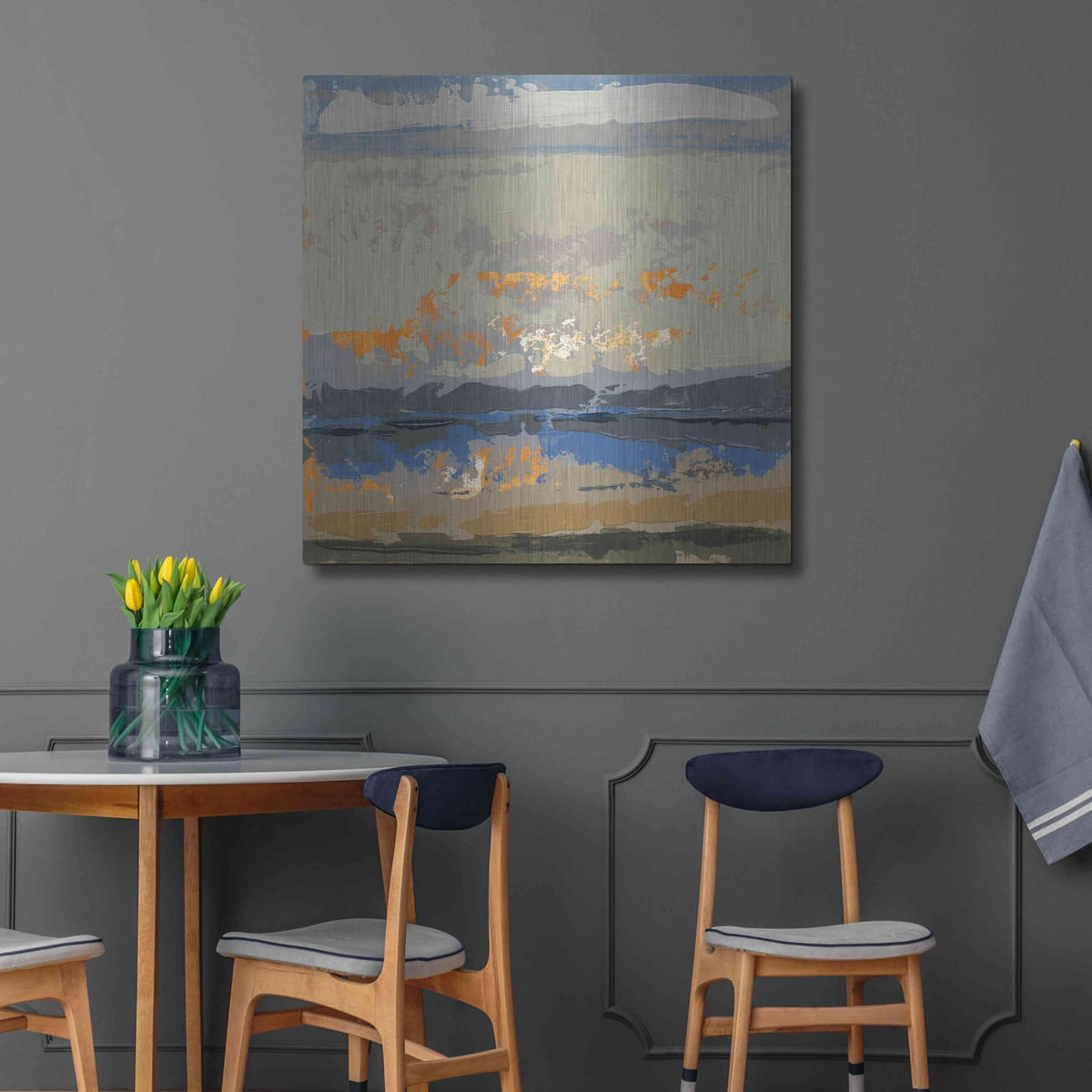 'Evening Killala Bay' by Grainne Dowling – Metal Wall Art, 36x36 room view