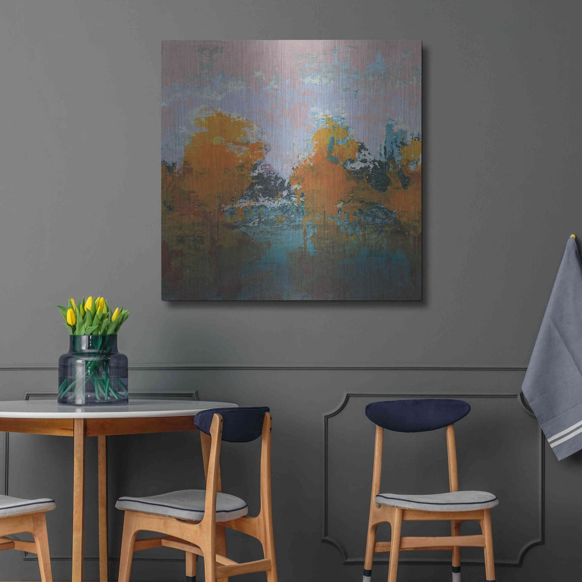 'Blackrath' by Grainne Dowling – Metal Wall Art, 36x36 room view
