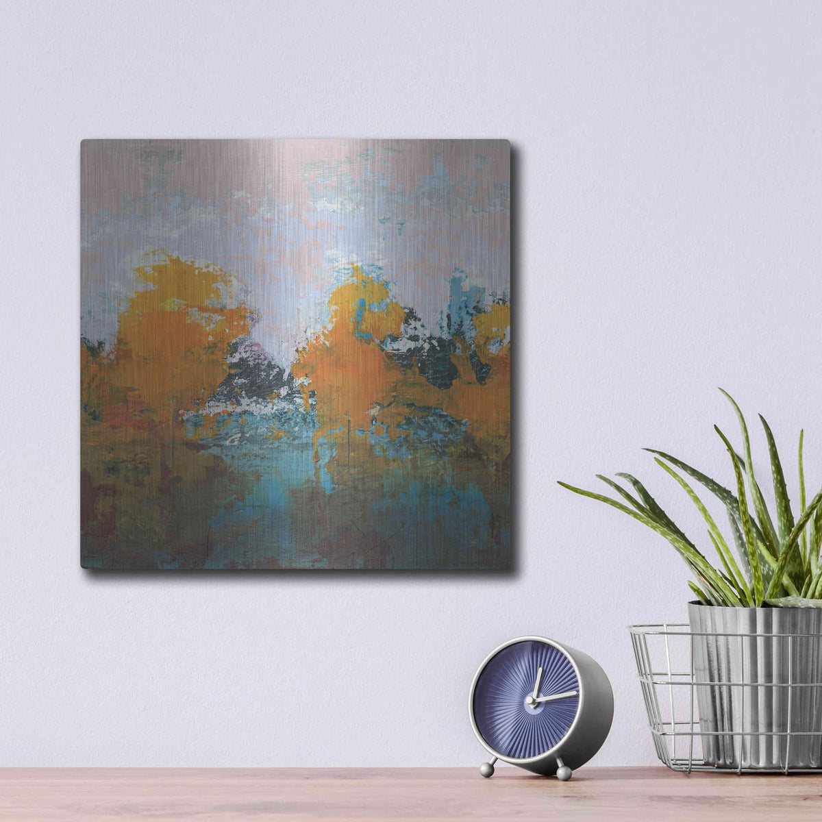 'Blackrath Light' by Grainne Dowling – Metal Wall Art, 12x12 room view