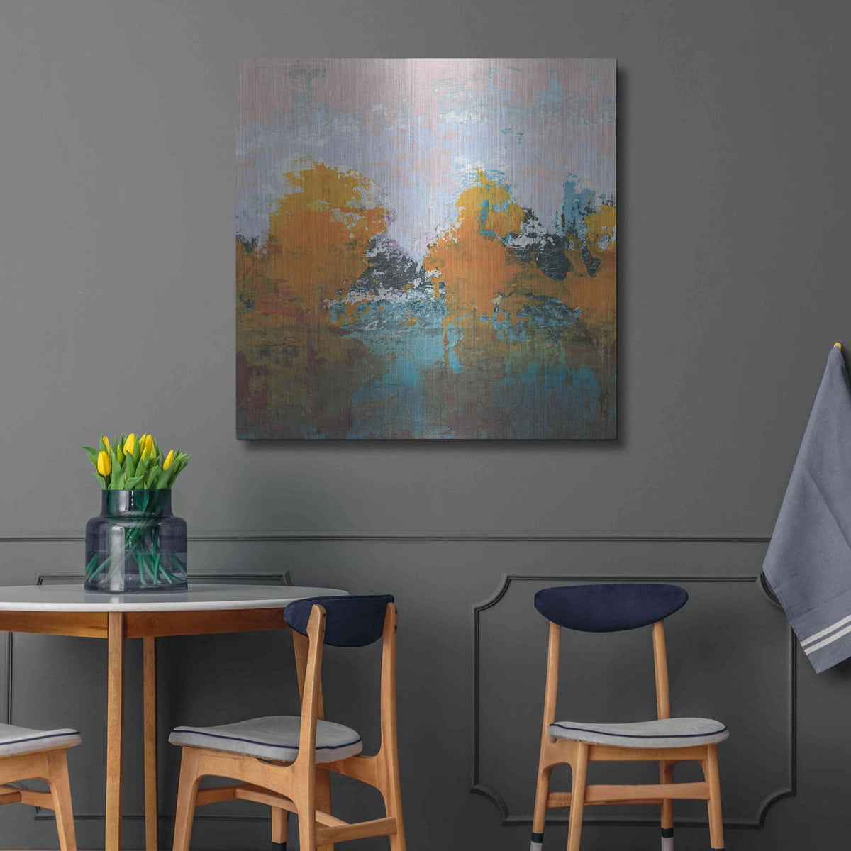 'Blackrath Light' by Grainne Dowling – Metal Wall Art, 36x36 room view